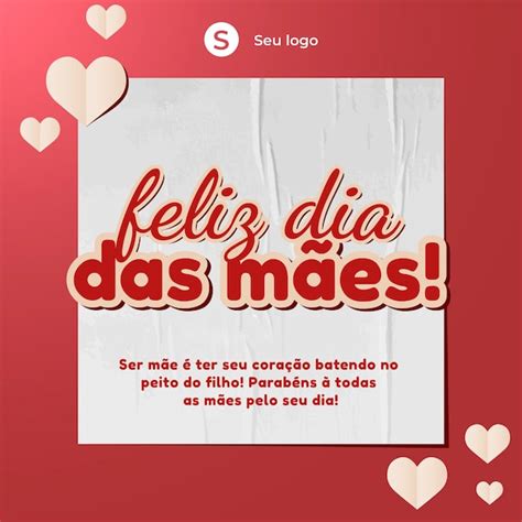 Premium Vector Post feliz dias das mães para redes sociais