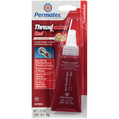 Permatex High Strength Threadlocker Red Gel 35 G Walmart