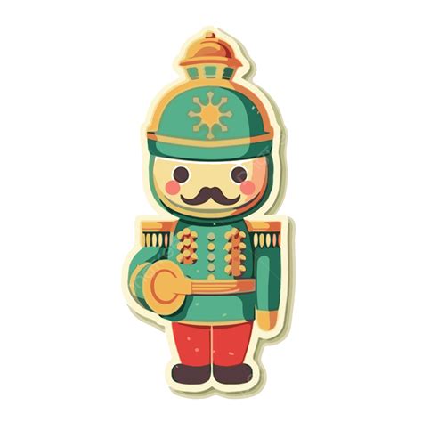 One Of Christmas Soldier Of Nutcracker Vector Illustration Clipart, Toy ...