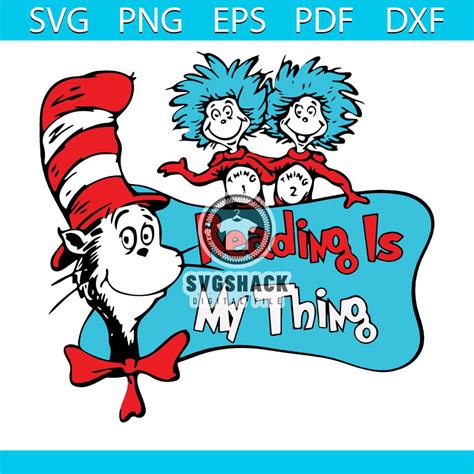 Cat Hat Reading Is My Thing Dr Seuss Svg Dr Seuss Svg Dr S Inspire