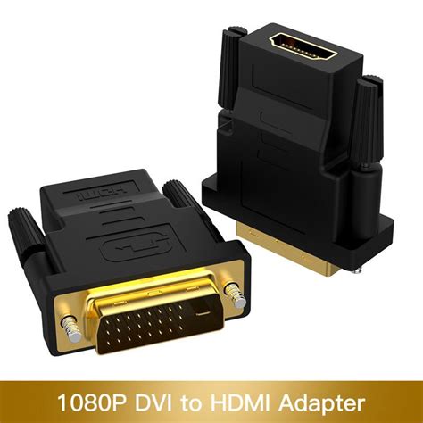 1080p Hdmi Female To Dvi 24 1 Male Adapter Cable 24k Gold Plated Dvi To