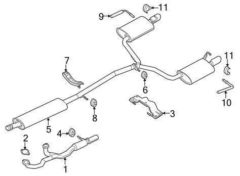 Ford Flex Pipe Exhaust Crossover Front Exhaust DA8Z5G274B