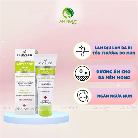 Kem D Ng Floslek Anti Acne Mattifying Cream Ki M So T D U Mlkem