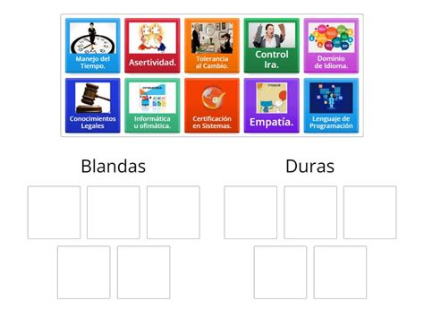 Identificar Habilidades Blandas Y Duras Group Sort