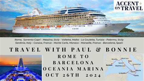 Rome to Barcelona Luxury Cruise! Paul Cullen | Cape Gazette