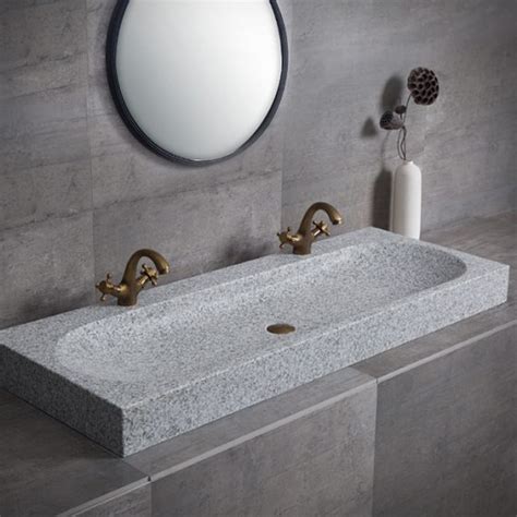 Light Grey Granite Sinks Countertop Sink Qinyuan Stone