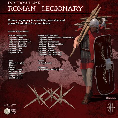 Far From Home Roman Legionary 3d Figure Assets Thenextlevel01