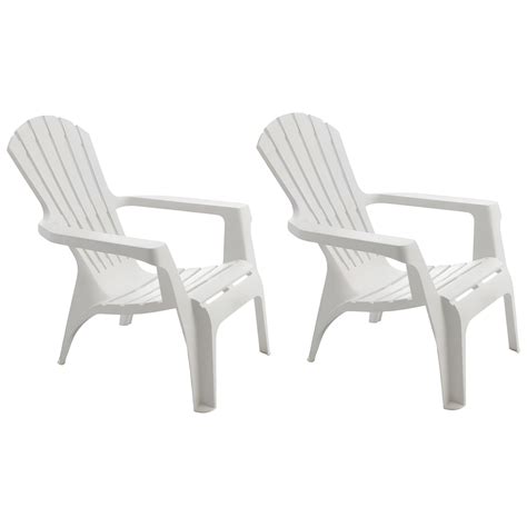 Fauteuil Adirondack en résine polypropylène Lot de 2