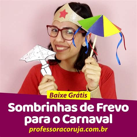 Sombrinha De Frevo Professora Coruja