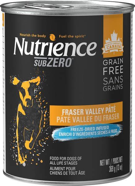 Nutrience Grain Free Subzero Fraser Valley Pate Adult Wet Dog Food