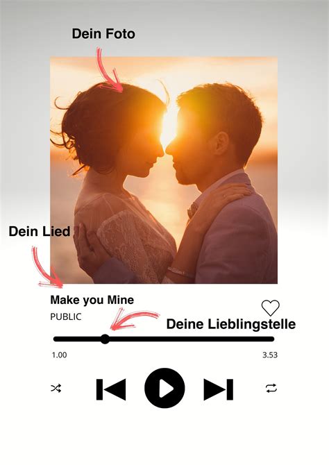 Personalisiertes Songtext Poster Mit Deinem Bild Etsyde