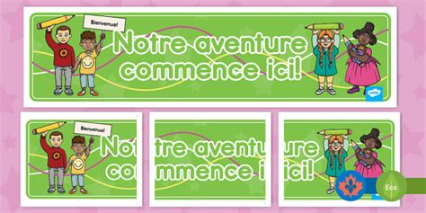 Welcome Banner French Teacher Made Twinkl