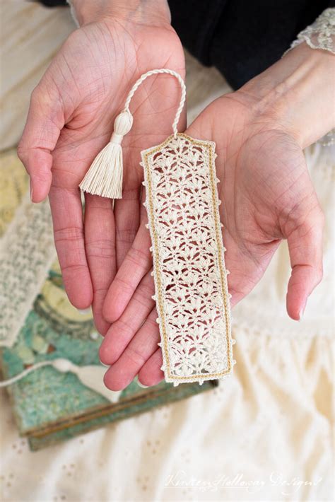 Vintage Crochet Lace Bookmark Free Pattern Tutorial Kirsten