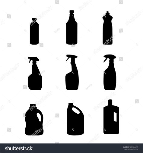 Collection Cleaning Product Household Vector Logo Stock Vector (Royalty ...