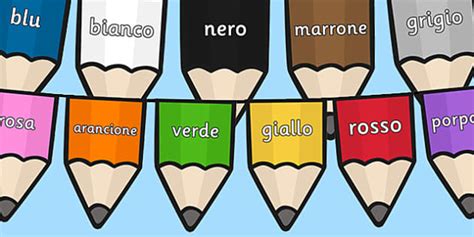 Italian Colours Display Bunting | Languages | Twinkl