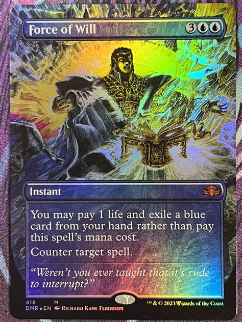 Force Of Will Dmr Full Art Foil Bootleg Mage