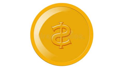 Dollar Coin Yellow Gold Color Falling Animation Greenscreen Stock Video