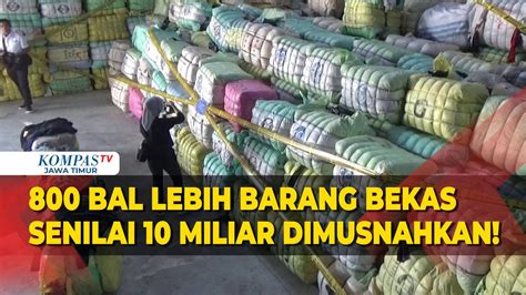 Ratusan Bal Pakaian Bekas Impor Ilegal Dari Korea Senilai Rp Miliar