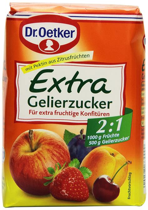 Dr Oetker Gelierzucker Extra 2 1 500 G Amazon De Lebensmittel