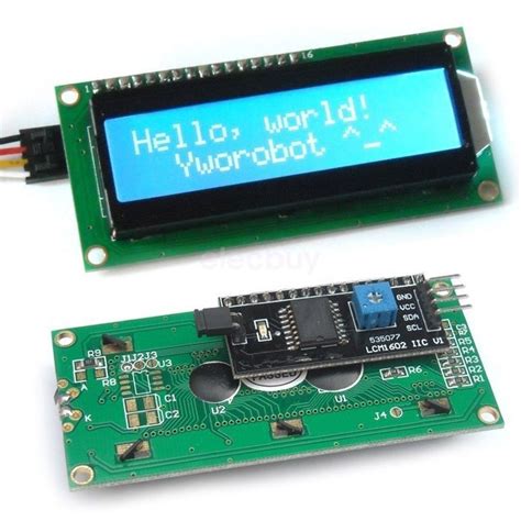 Arduino Serial IIC I2C LCD 1602 (16x2) Liquid Crystal Display Module ...