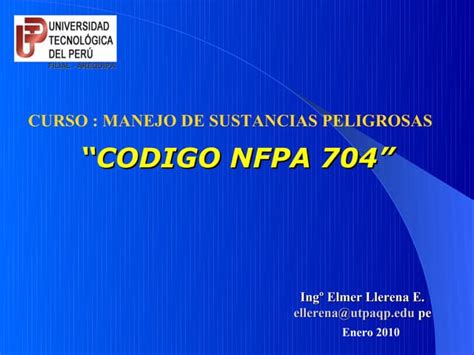 Nfpa 704 Ppt