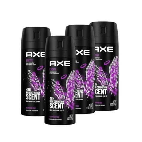 Axe Excite 48H Body Spray 150ml Pack Of 4 Deal Trynow Pk