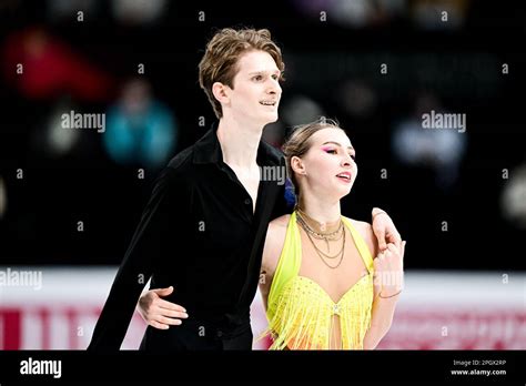 Mariia HOLUBTSOVA Kyryl BIELOBROV UKR During Ice Dance Rhythm