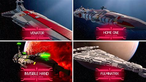 All New Capital Ships Venator Home One Invisible Hand Fulminatrix