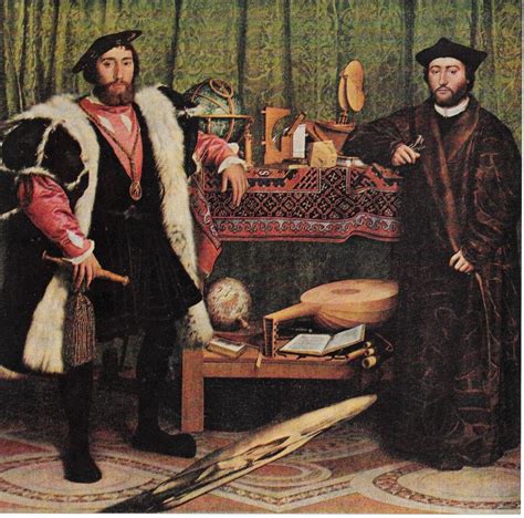 The Ambassadors by Holbein Vintage Print 1939 Art Print 7.5 X 7.5'' - Etsy