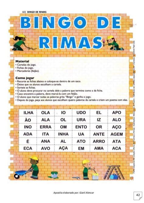 Jogo da memória rimado para imprimir ENSINANDO CARINHO