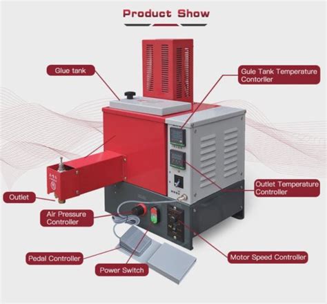 Jori Liter Double Head Hot Melt Glue Tank With Timer For Mirrior Eyeglass Case Food Box In