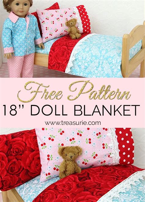 Doll Blanket Pattern Free Doll Bedding Tutorial Treasurie