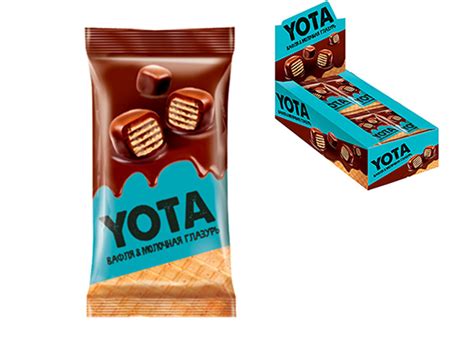 Драже "YOTA" вафля и молочная глазурь 40г/16шт ЯШ136 | купить по ...