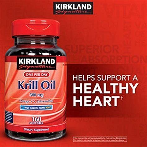 Kirkland One Per Day Krill Oil Mg Softgels By Kirkland Signature