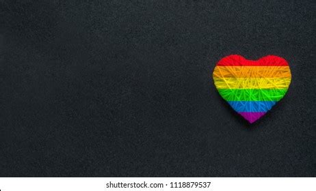 Knitted Heart Lgbt Gay Rainbow Flag Stock Photo 1118879537 | Shutterstock