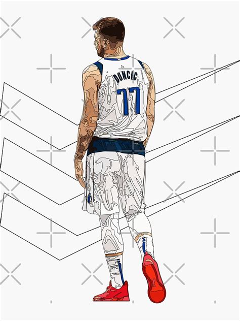 Luca Doncic Sticker For Sale By Egyartist Redbubble