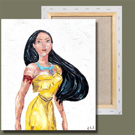 Pocahontas Wall Art / Pocahontas Painting / Disney Wall Art - Inspire ...