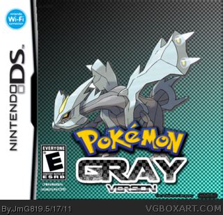 Pokemon Gray Nintendo DS Box Art Cover By JmG819