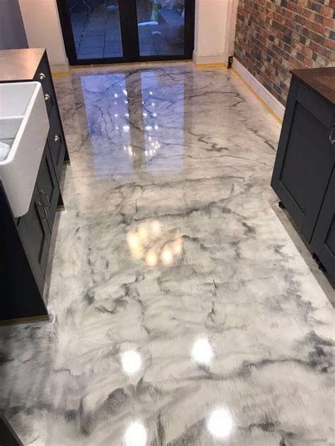 black and white marble epoxy floor - Local Blogs Image Database