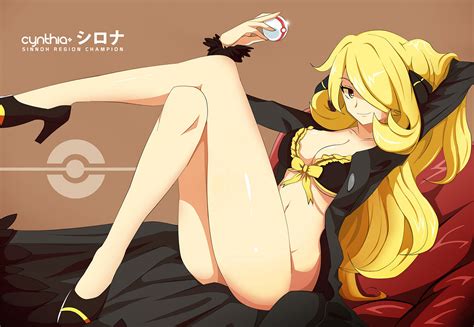 Wallpaper Nintendo Pokemon Cynthia Pok Mon Blonde Legs Pok Balls