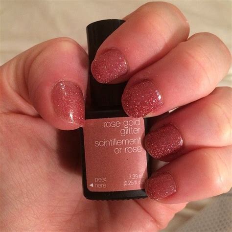 Rose Gold Glitter Nail Polish Sensationail