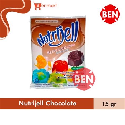 Jual Nutrijell Chocolate 30g 30gr 30 G Gram Nutri Jell Coklat Cokelat