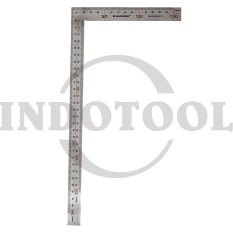 Jual PENGGARIS SIKU L STAINLESS STEEL SQUARE RULER 10 500x250mm