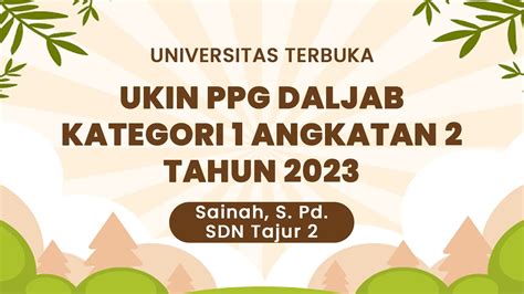 Uji Kinerja Ukin Ppg Daljab Kategori Angkatan Tahun