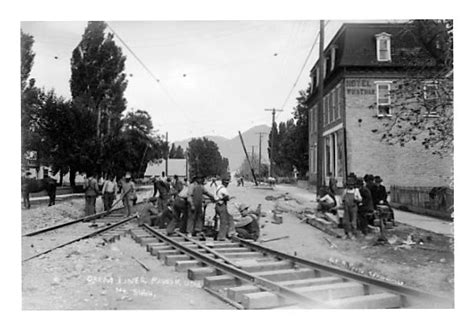 Payson Historical Society Pictures Tell The Payson Story Orem Railroad Construction