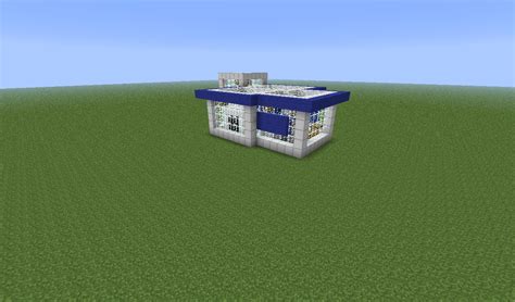 Modern House: Blue Wool Minecraft Map