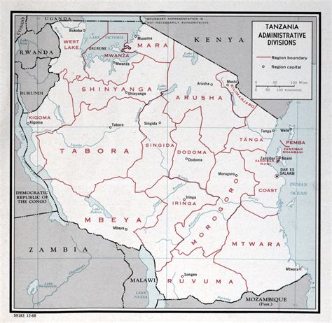 Detailed Map Of Tanzania