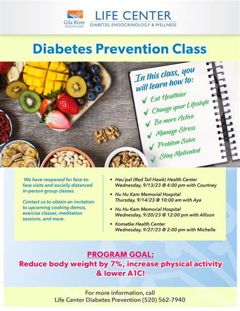 Diabetes Prevention Class 2023 -final - Gila River Health Care