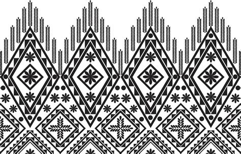 Geometric Pattern Design Black White Pattern For Background Or