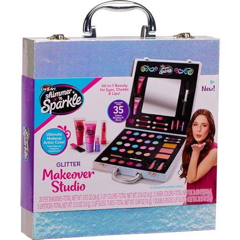 Cra Z Art Shimmer N Sparkle Glitter Makeover Studio Beauty Kit The